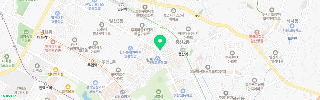 고양 정발산 네이버 지도