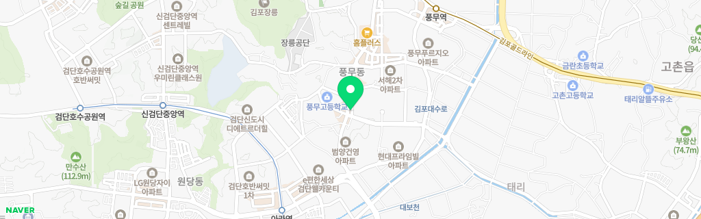 김포 풍무 네이버 지도
