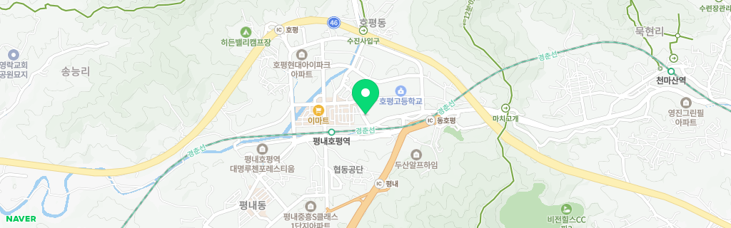 남양주 호평 네이버 지도