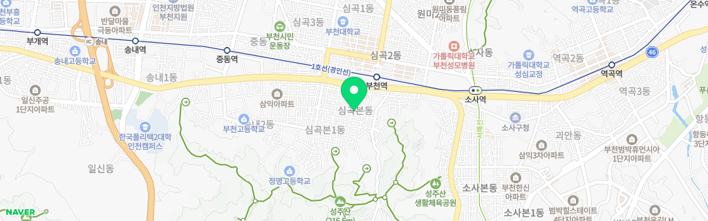 부천 심곡본 네이버 지도
