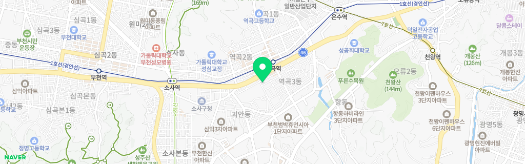 부천 역곡 네이버 지도