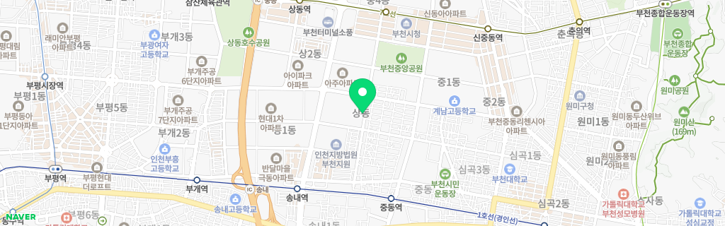 부천 상동 네이버 지도