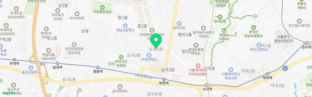 부천 심곡 네이버 지도