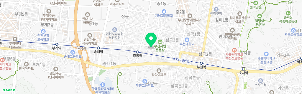부천 중동 네이버 지도
