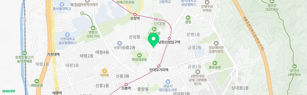 성남 단대 네이버 지도