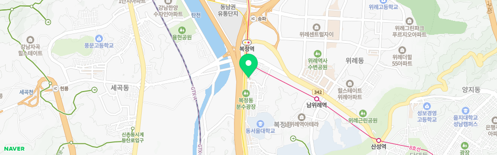 성남 복정 네이버 지도