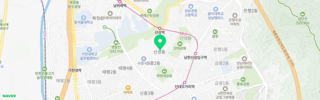 성남 산성 네이버 지도