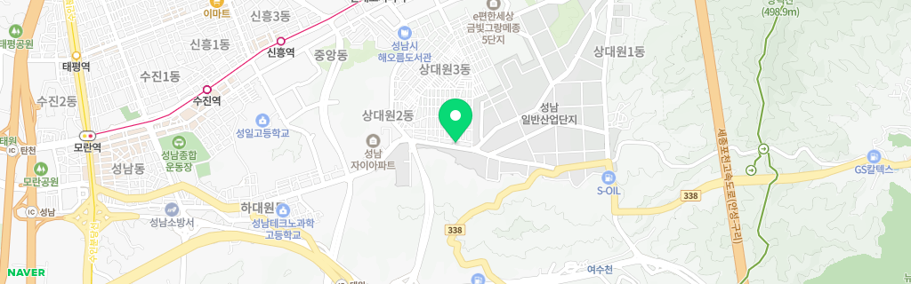 성남 상대원 네이버 지도