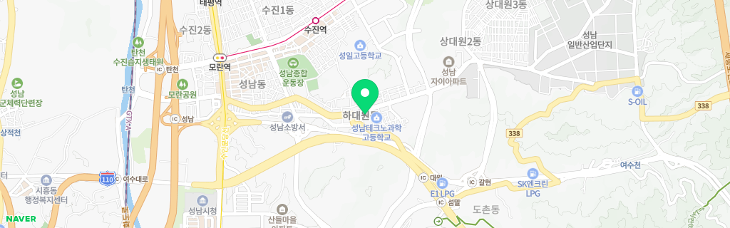 성남 하대원 네이버 지도