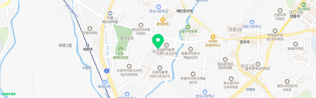 수원 곡선 네이버 지도