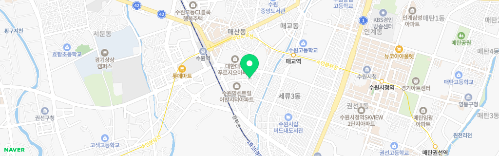 수원 세류 네이버 지도
