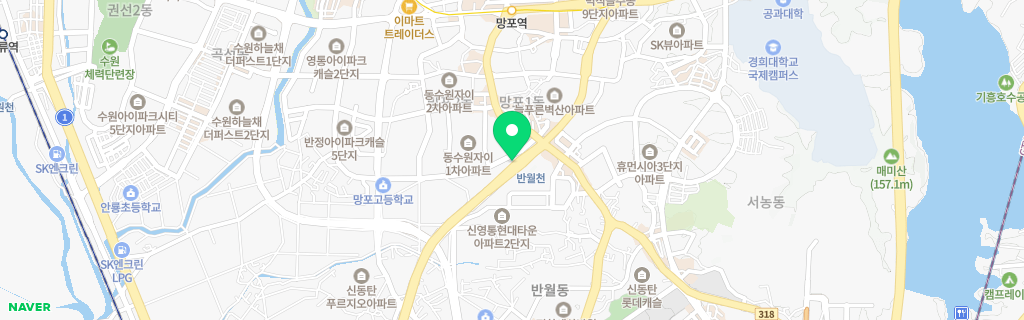 수원 망포 네이버 지도