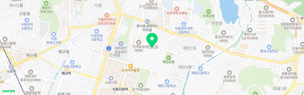 수원 매탄 네이버 지도