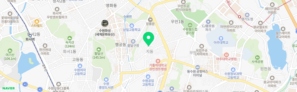 수원 지동 네이버 지도