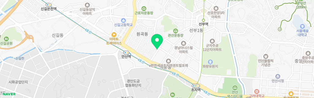안산 백운 네이버 지도