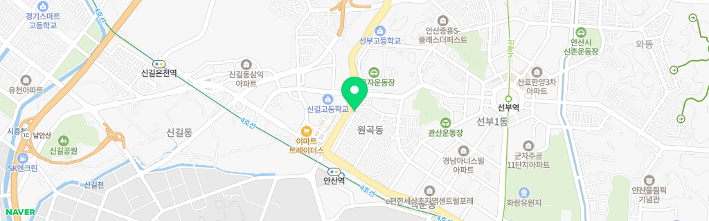 안산 원곡 네이버 지도
