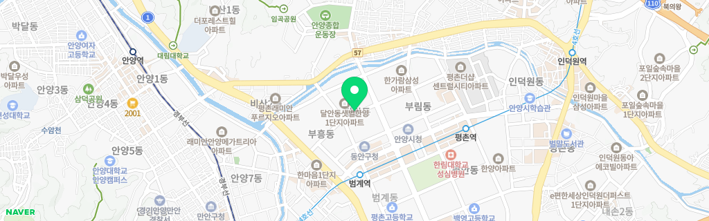 안양 달안 네이버 지도