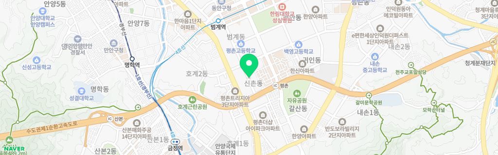 안양 신촌 네이버 지도