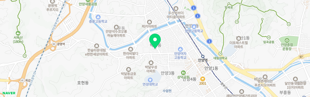 안양 박달 네이버 지도