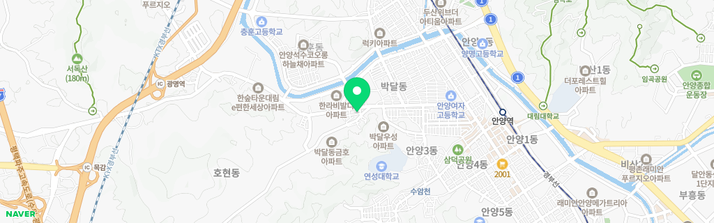 안양 호현 네이버 지도