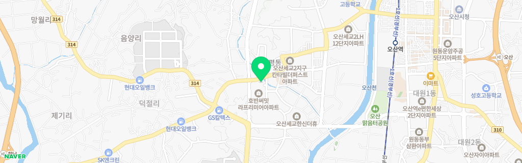 오산 초평 네이버 지도