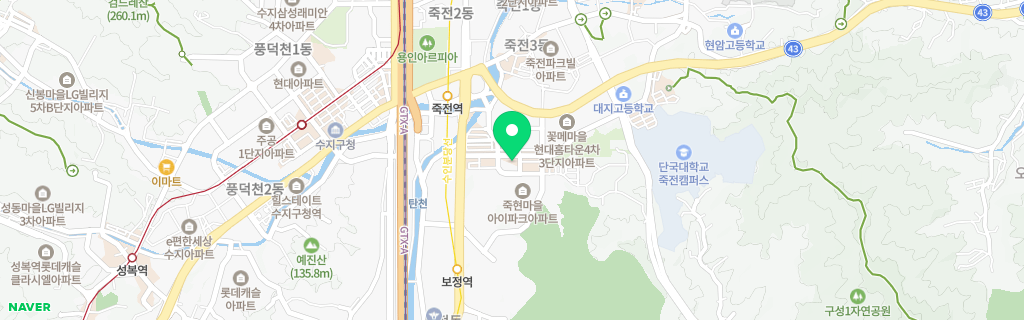 용인 보정 네이버 지도