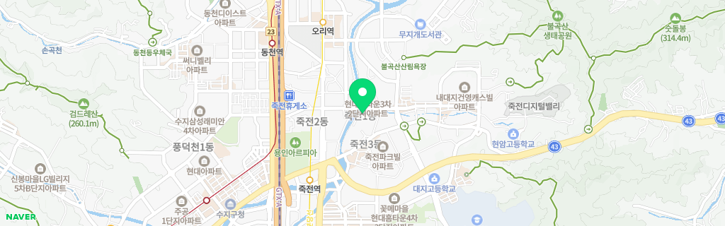 용인 죽전 네이버 지도