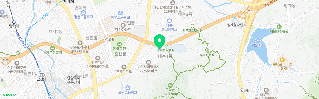 의왕 내손 네이버 지도