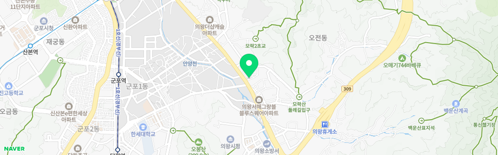 의왕 오전 네이버 지도