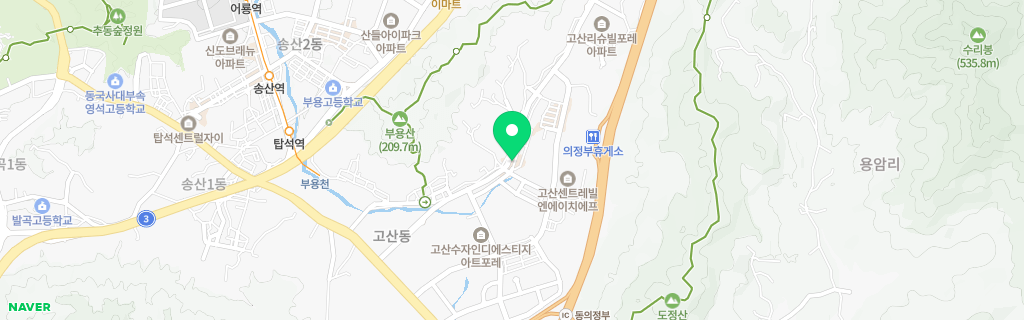 의정부 고산 네이버 지도
