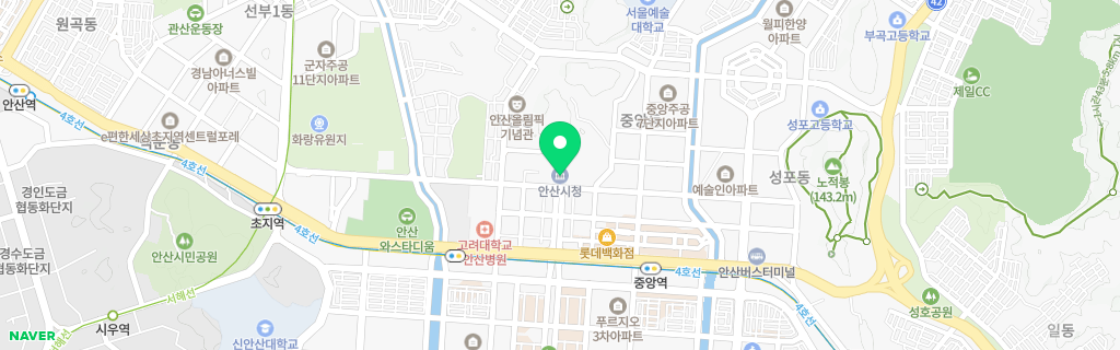 경기 안산시 네이버 지도