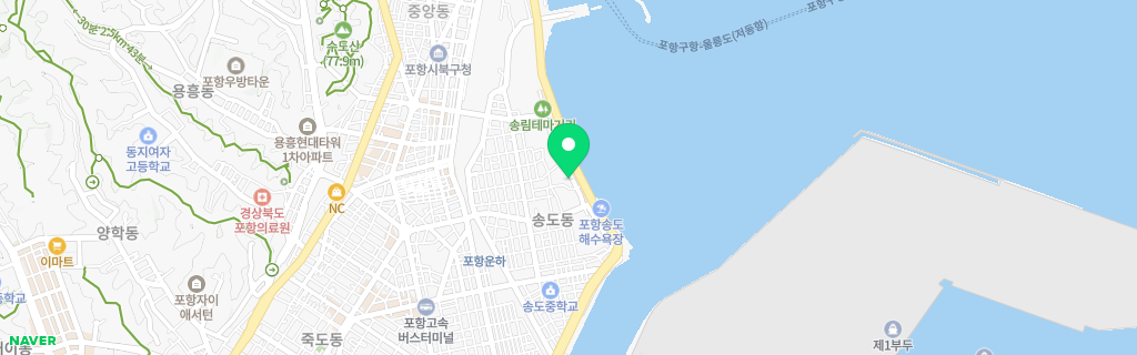포항 송도 네이버 지도