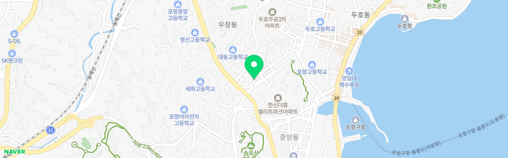 포항 우창 네이버 지도