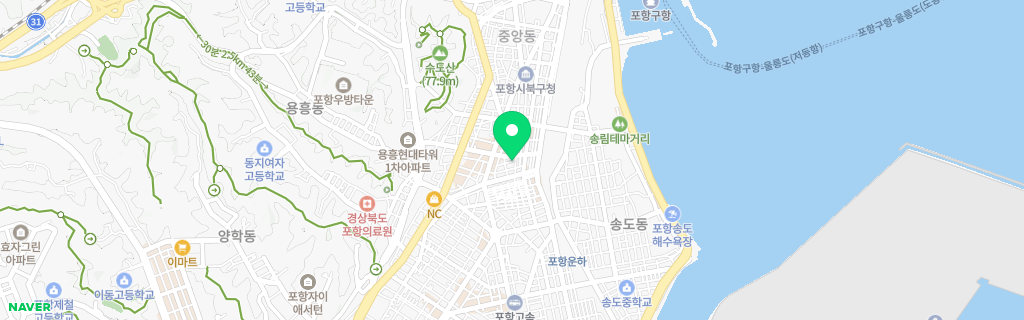 포항 중앙 네이버 지도