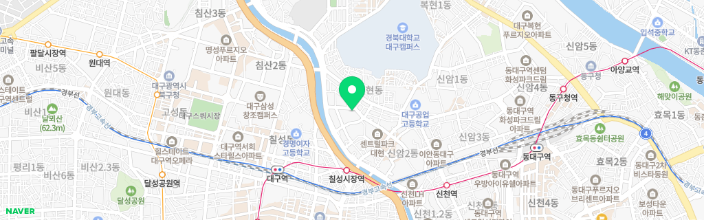 대구 대현 네이버 지도
