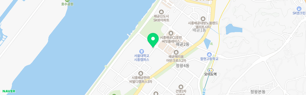 배곧 네이버 지도
