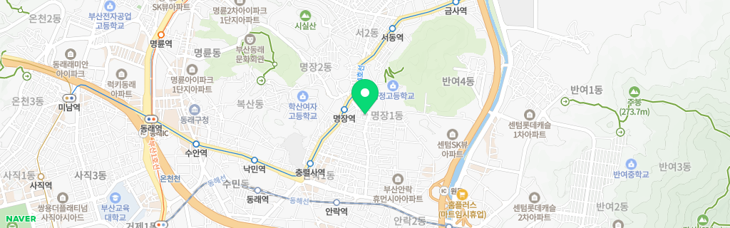 부산 명장 네이버 지도