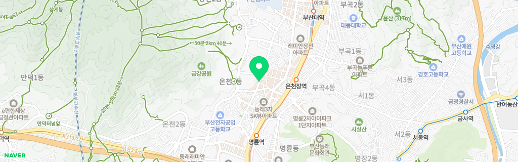 부산 온천 네이버 지도