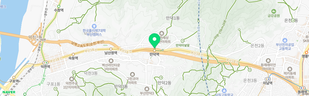 부산 만덕 네이버 지도