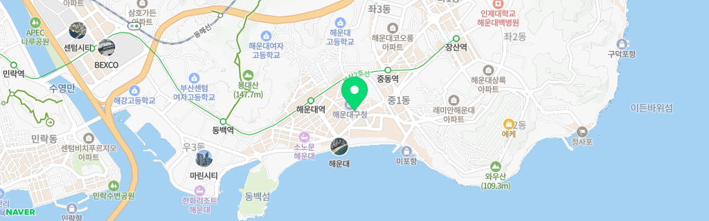 부산 중동 네이버 지도