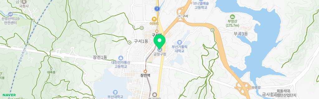 부산 금정구 네이버 지도
