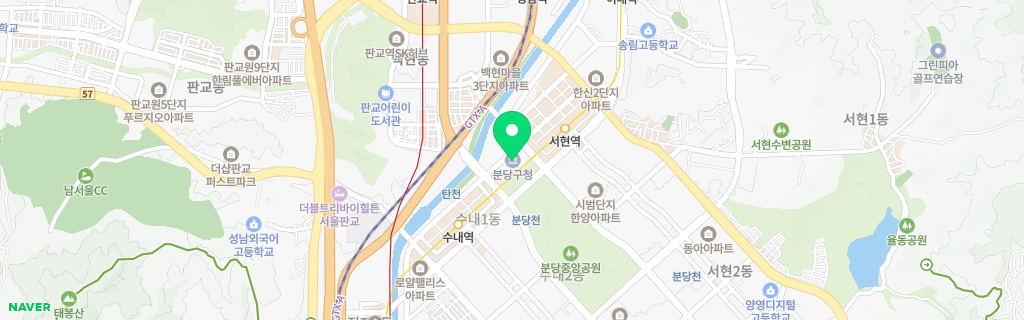 분당 네이버 지도
