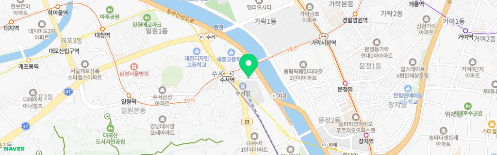 서울 수서 네이버 지도