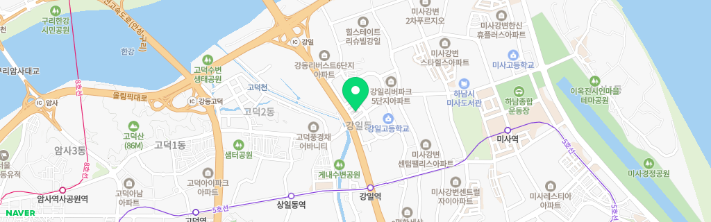 서울 강일 네이버 지도