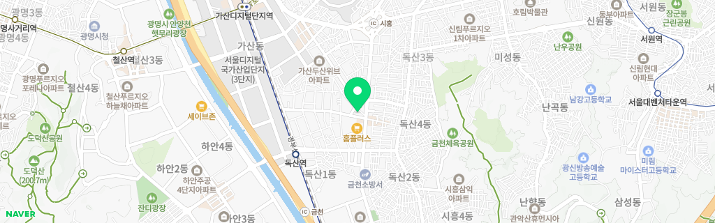 서울 독산 네이버 지도