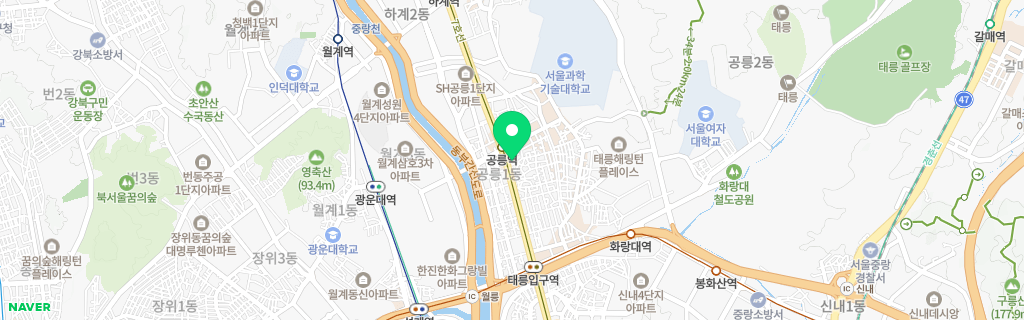 서울 공릉 네이버 지도
