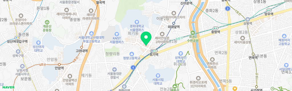 서울 회기 네이버 지도