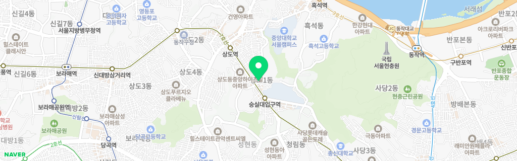 서울 상도 네이버 지도
