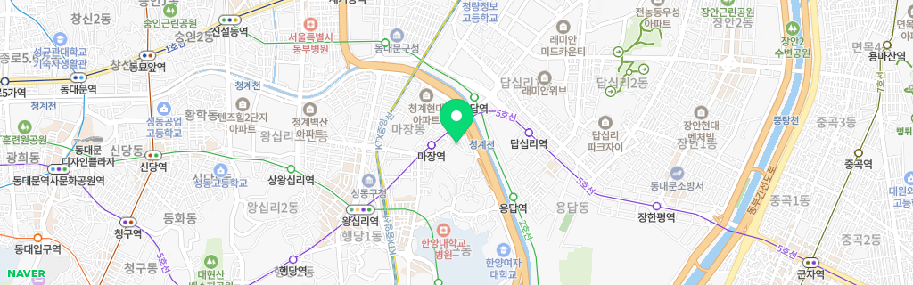 서울 마장 네이버 지도