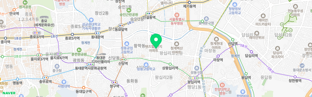 서울 왕십리도선 네이버 지도